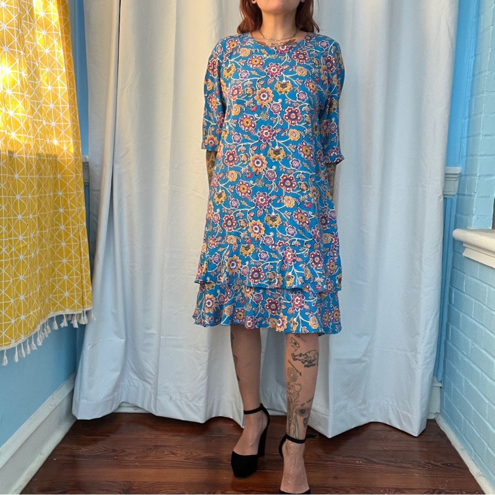 ms chaus vintage flower power dress size 10